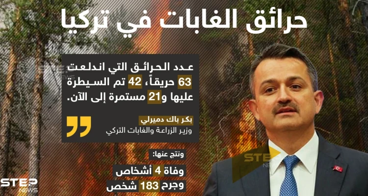 حرائق الغابات في تركيا