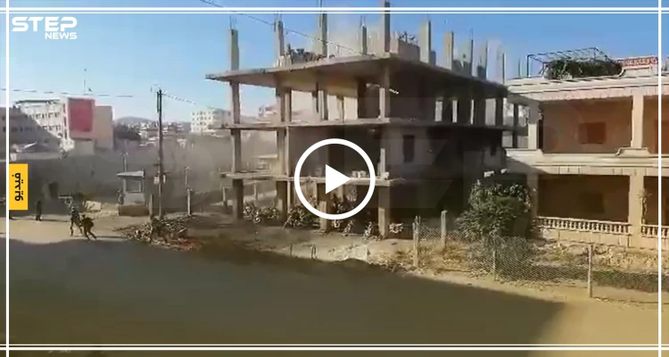 شاهد بالفيديو|| ميليشيا قسد تستهدف عفرين بقذيفة مدفعية