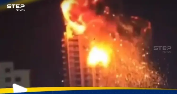 تحول لكتلة من النار.. لحظة استهداف مبنى سكني في البحرين (فيديو): أخبار