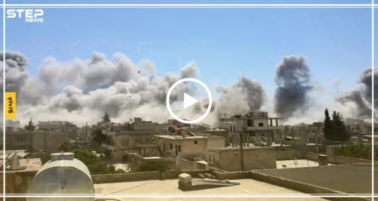 غارات مكثفة من الطيران الحربي الروسي على قرى ريف إدلب وقتلى وجرحى من المدنيين (فيديو)