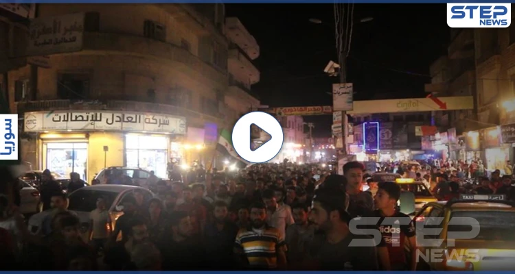 مظاهرة ضد حكومة اﻹنقاذ وهيئة تحرير الشام احتجاجاً على غلاء الأسعار في مدينة إدلب