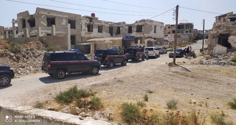 بالصور|| بدء تنفيذ اتفاق درعا البلد ودخول وفد روسي لتثبيت وقف إطلاق النار وترتيب باقي البنود