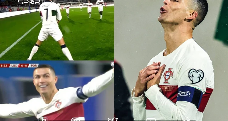 كريستيانو رونالدو يحطم رقم جديد.. شاهد هدفه أمام لوكسمبورغ