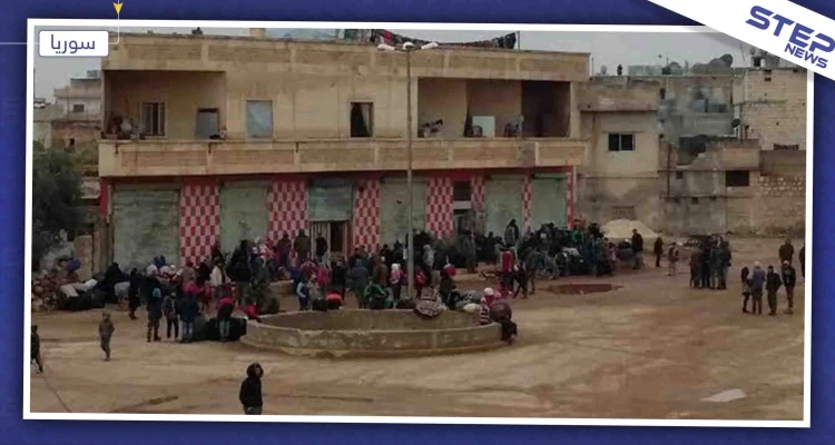 نازحي جنوب إدلب يصلون كفريا والفوعة.. ويخيمون بالطرقات والأراضي الزراعية