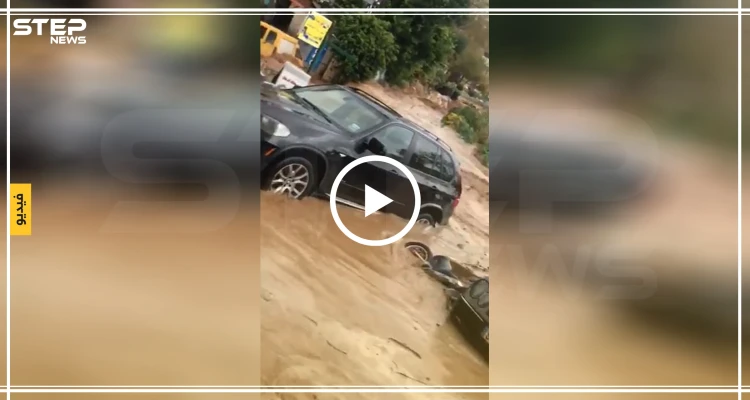 بالفيديو || سيول كارثية في لبنان وهاشتاغ "لبنان يغرق" يتصدر