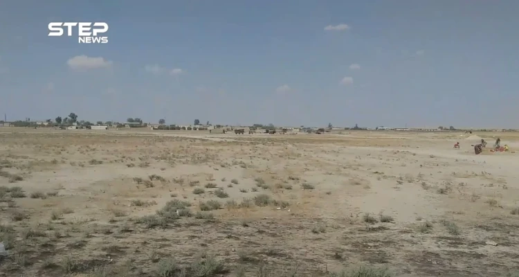 جولة لعدسة ستيب في بلدة معدان بريف الرقة الواقعة تحت سيطرة قوات النظام