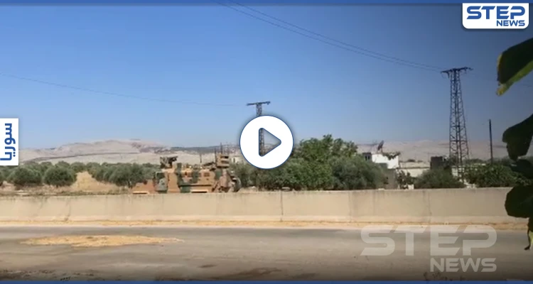 بالفيديو|| أول دورية تركية روسية مشتركة تصل مناطق سيطرة النظام السوري في ريف اللاذقية