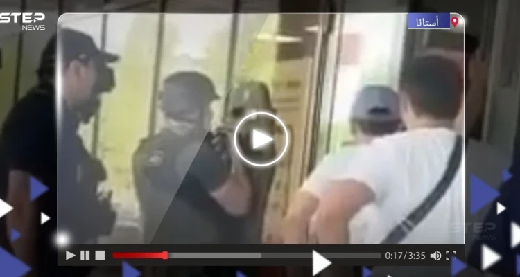 بالفيديو|| مسلح يحتجز رهائن في أحد فروع بنك قزوين في أستانا.. ما طلبه "غريب"
