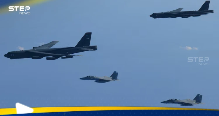 قاذفات أمريكية نووية تحلّق فوق بحر اليابان