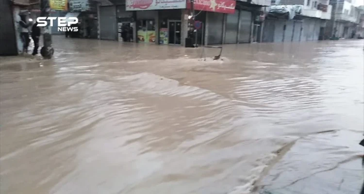 فيضانات وسيول تجتاح مدينة الباب بريف حلب