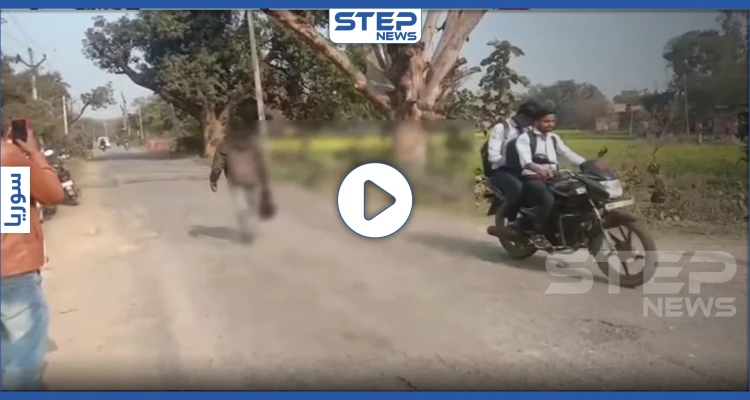 بالفيديو || مشهد مفزع.. رجل قتل زوجته ومشى برأسها في شوارع الهند