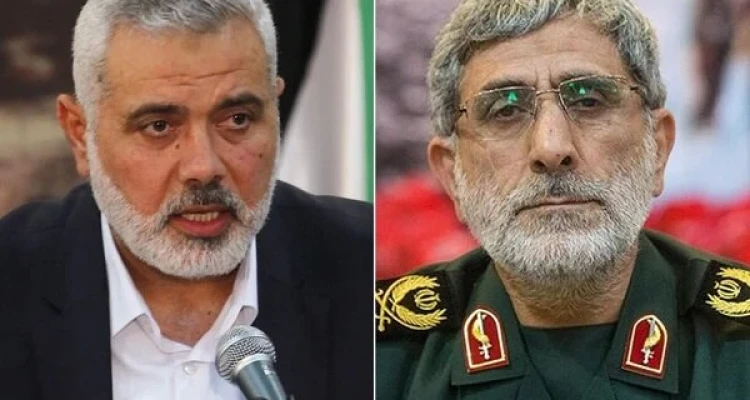 قائد فيلق القدس الإيراني يتصل باسماعيل هنية وتبادل لـ"الإشادات" تزامناً مع قصف غزة