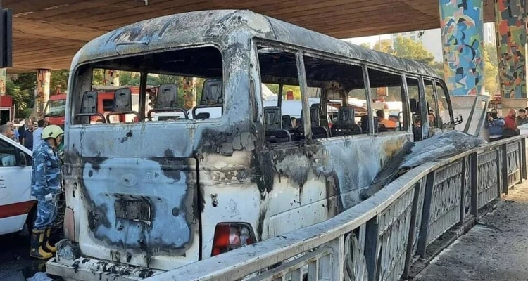 "سرايا قاسيون" تتبنى تفجير حافلة المبيت في دمشق الذي خلّف قتلى وجرحى