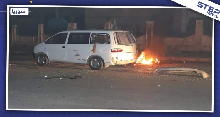 بالصور|| دراجة نارية مفخخة تستهدف سيارة لـ"الأسايش" بالحسكة.. والحصيلة