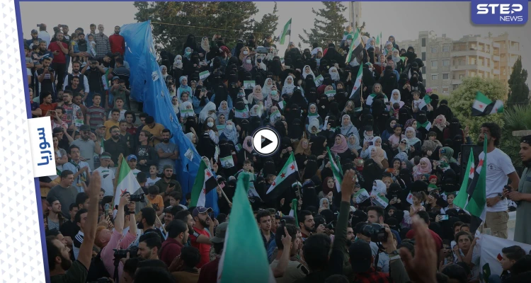 فعالية اقامها الحراك الثوري في مدينة إدلب لإحياء الذكرى الثانية لرحيل منشد الثورة عبد الباسط الساروت