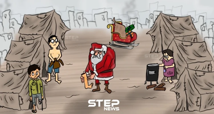 بابا نويل بالمخيمات السورية