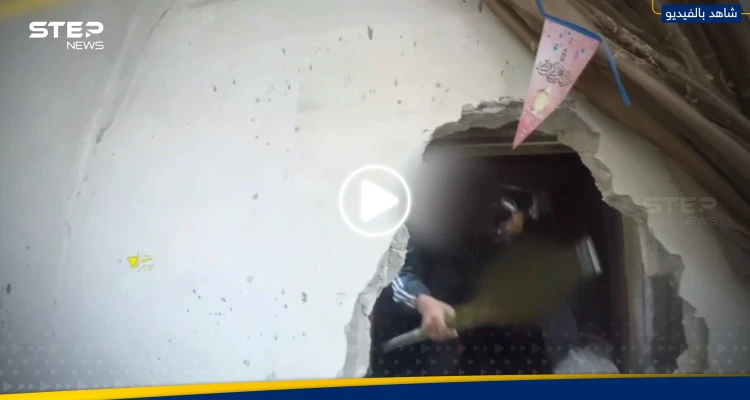 شاهد|| خرجوا من بين الأزقة.. سرايا القدس توثق لحظة استهداف قوة إسرائيلية متحصنة بمبنى في خان يونس