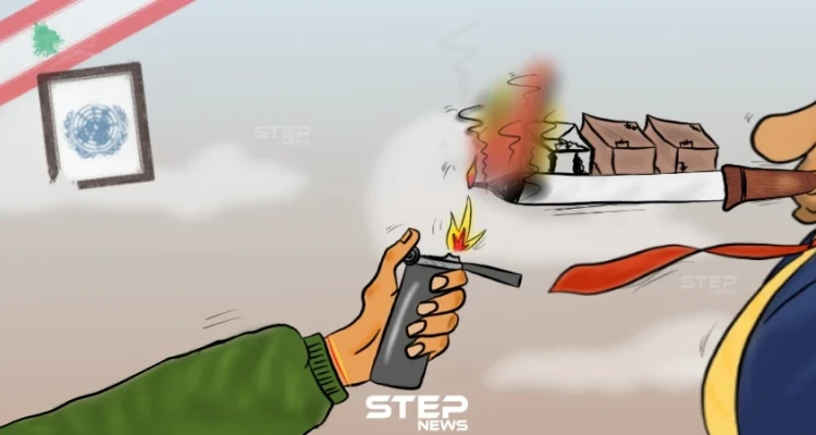 حريق مخيم المنية