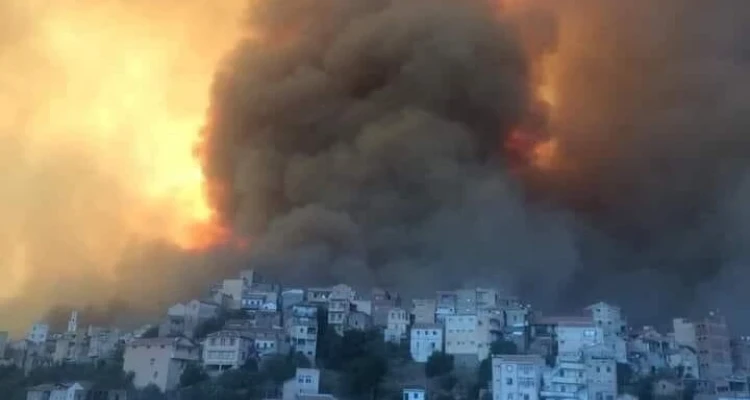 بالفيديو|| لحظات مروعة يعيشها سكان تيزي وزو.. مع ارتفاع أعداد الضحايا وزير الداخلية الجزائري يؤكد أنها "مفتعلة"