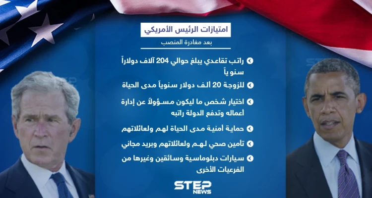 تعرف على امتيازات الرئيس الأمريكي بعد مغادرته لمنصبه