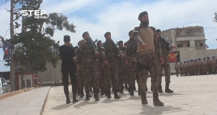 تخريج دفعة جديدة من قوات الشرطة والقوات الخاصة في مدينة الباب بريف حلب