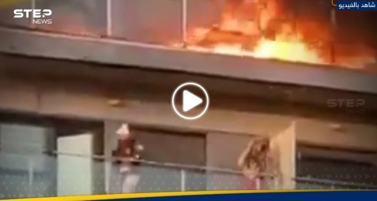 بالفيديو|| حريق يلتهم مبنى في إسبانيا بدقائق.. والسلطات تكشف عدد الضحايا