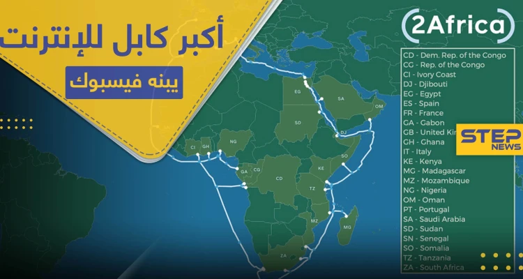 أكبر كابل بحري للإنترنت يبنيه "فيسبوك" حول إفريقيا.. هل يصبح مجاني!