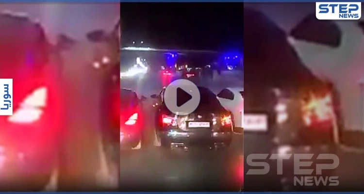 بالفيديو|| تشفيط وقطع طرقات وسط العاصمة السورية.. وأمن النظام السوري يتدخل
