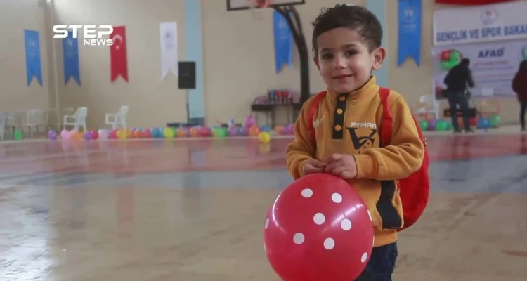 حفل للأطفال العرب والأكراد بمدينة عفرين شمال حلب