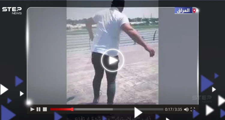 شاهد || عراقي يوثّق ذوبان نعله والتصاقه بالأرض من شدة الحرارة