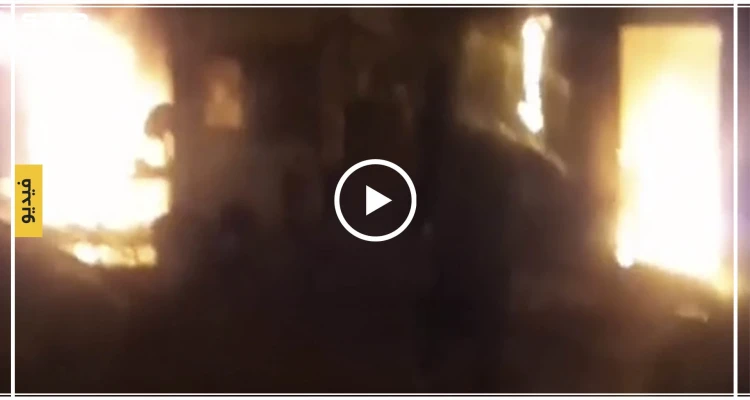 داعش يبثُّ مقطعًا مصورًا للهجوم على حقل الهيل النفطي وإحراق ثكنة داخله (فيديو)