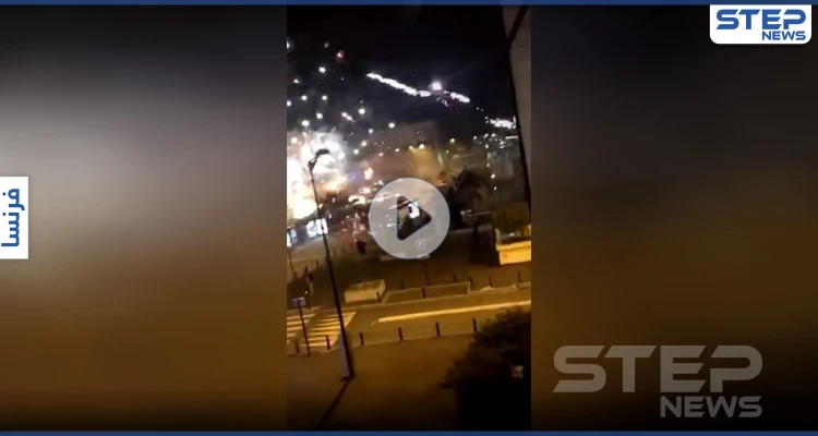 بالفيديو || مظاهرات لـ الشرطة الفرنسية تطالب بالحماية بعد مهاجمة مخفرها بالمفرقعات