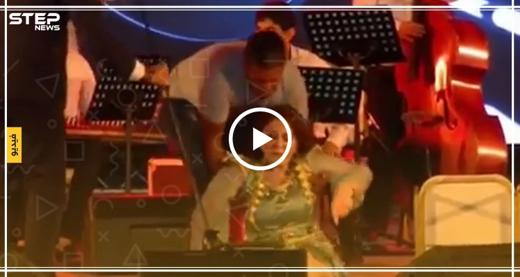 بالفيديو.. سقوط الفنانة الموالية للأسد ميادة الحناوي خلال فعاليات مهرجان بتونس