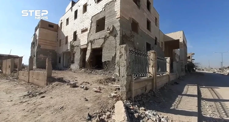عدسة ستيب ترصد مشفى مدينة هجين الوطني المدمر بريف دير الزور