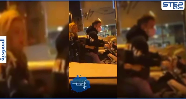بالفيديو|| فتاة الطائف الشقراء تشهر سلاحها على المارة معتليةً دراجة ناريّة.. وموجة غضب في السعودية
