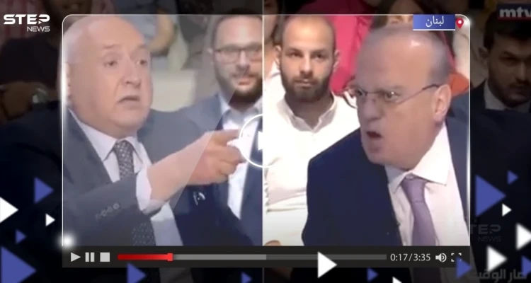 على الهواء مباشرةً.. لكمات وعراك بالأيدي بين وزير لبناني سابق وإعلامي (فيديو)