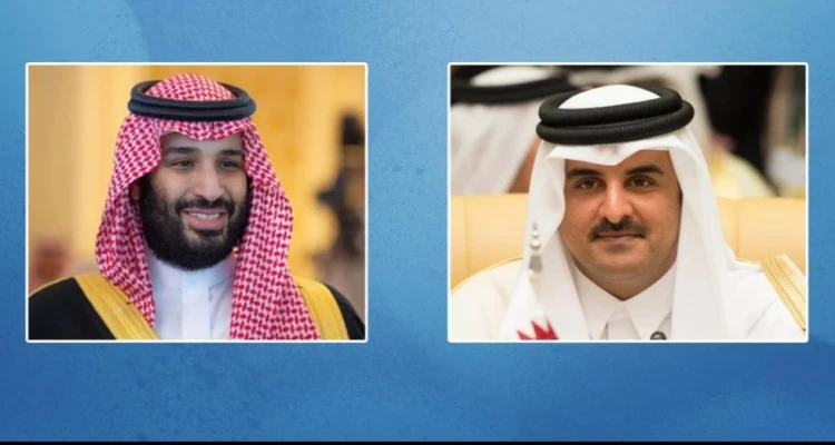 اتصال هاتفي بين ولي العهد السعودي وأمير دولة قطر.. إليك تفاصيله
