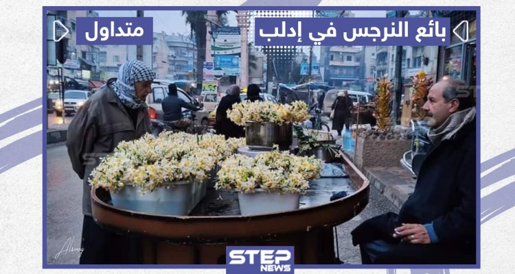 بائع النرجس في إدلب
