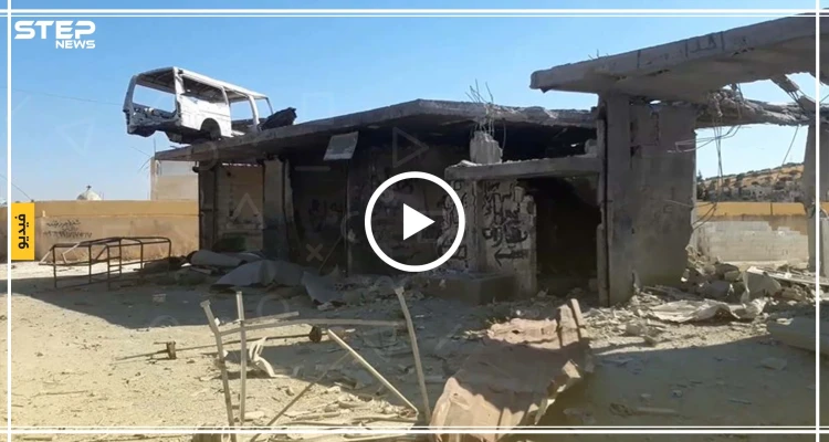 مشاهد مأساوية مما خلّفته الحملة العسكرية على بلدة معرة حرمة جنوب إدلب