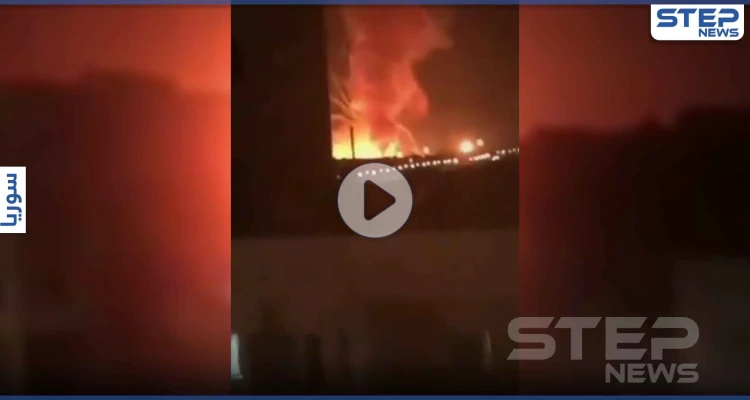 بالفيديو|| قصف إسرائيلي يدمر مستودعات سلاح إيرانية شرق حلب ومصادر تكشف الخسائر
