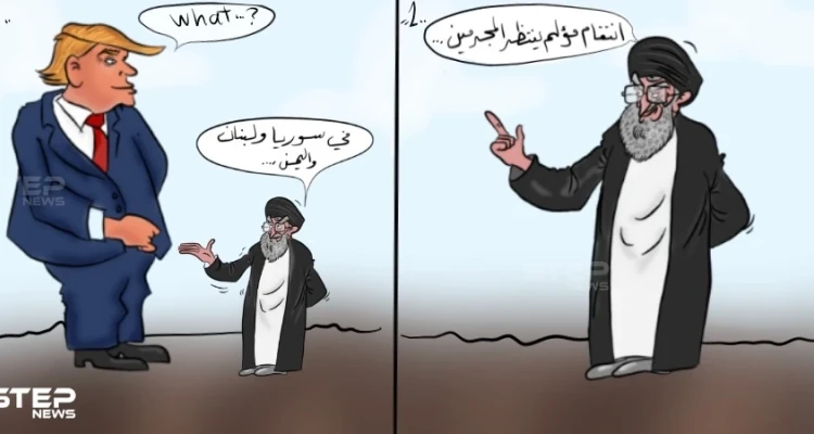 كاريكاتير: انتقام الخميني لسليماني!