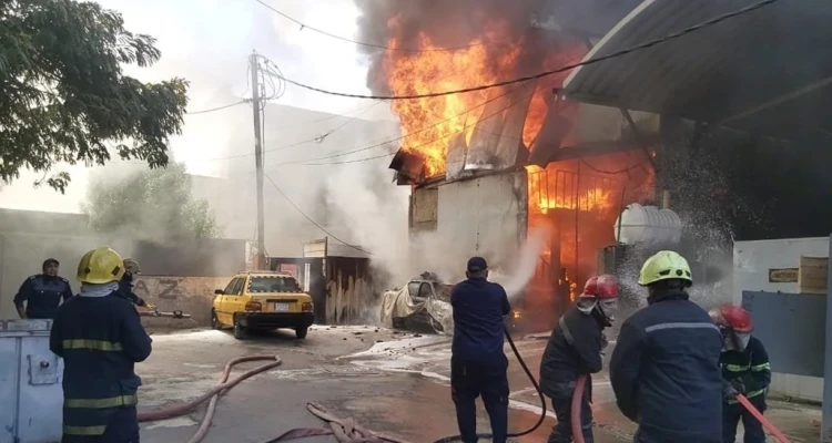 حريق كبير يلتهم مستشفى في العراق وجهود لإخراج المرضى قبل وصول النار لأسطوانات الأوكسجين