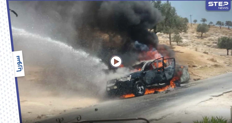 بالفيديو|| انفجار عبوة ناسفة بريف إدلب يودي بحياة قيادي كبير بالحزب التركستاني ويخلف 4 جرحى