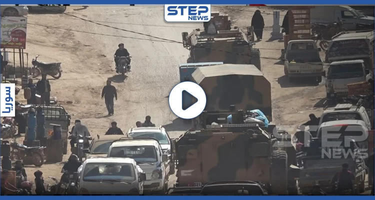 شاهد آليات ثقيلة وعربات مصفحة تركيّة تدخل سوريا واستعدادات لحرب مقبلة
