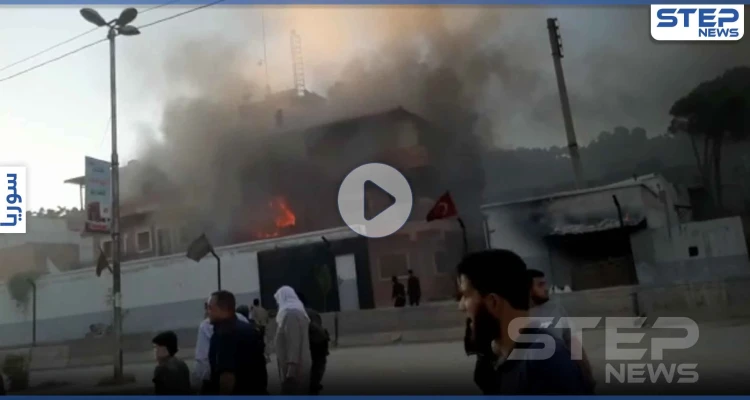 بالفيديو|| مهجري الغوطة يقتحمون ويحرقون مقرات للحمزات بـ عفرين.. وعناصر "درع الفرات" تستغل الاقتتال للسرقة!