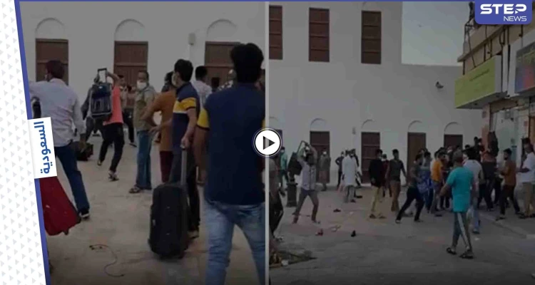 بالفيديو|| تضارب واشتباكات بالعصي وحقائب السفر بين أبناء الجالية البنجلادشية في سوق سعودي تثير الفوضى