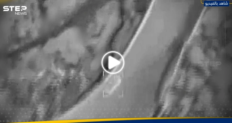 شاهد|| الجيش الإسرائيلي ينشر فيديو للحظة استهداف سيارة لحزب الله جنوب لبنان