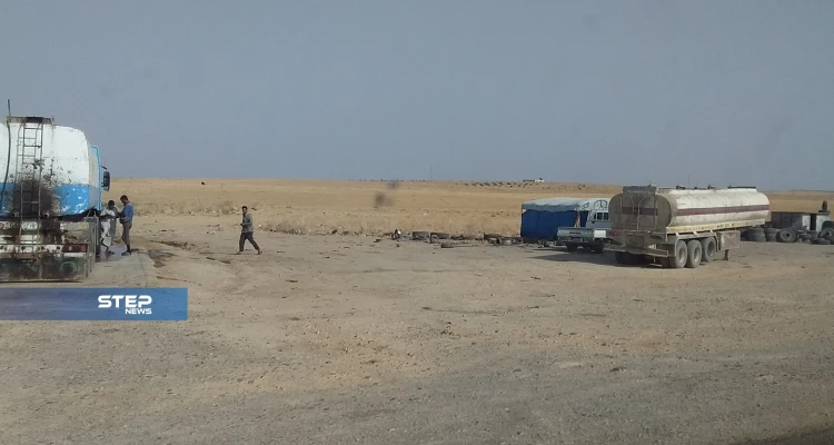 شاهد بالصور: قسد توقف صهاريج نقل المحروقات بريف الرقة وتمنع أصحابها من العمل، والسبب!!