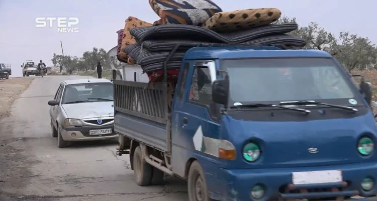 مع بدء معركة حلب, شاهد نزوح مئات المدنيين من ريف حلب الغربي