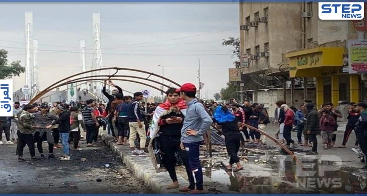 بالفيديو|| احتدام العنف في الناصرية جنوبي العراق لم يمنع المتظاهرين .. ومطالبات بإسقاط الكاظمي